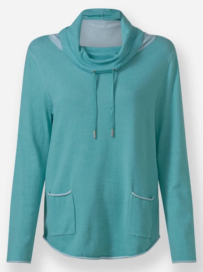 Witt Rollkragenpullover ozean-meliert, Ozean-meliert, – Produktbild 1 von 2