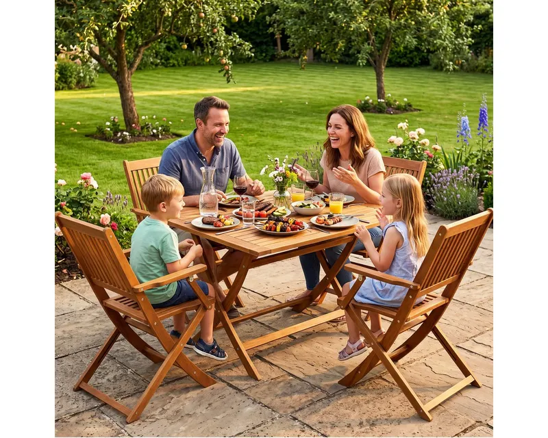 Casaria® Casaria® Garten-Sitzgruppe Sydney Komfort 5-tlg Akazienholz FSC® zertifiziert – Produktbild 4 von 7