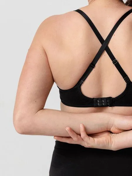 erlich textil erlich textil Amela bügelloser BH aus Bio-Baumwolle, made in Europe, Schwarz, – Produktbild 4 von 7