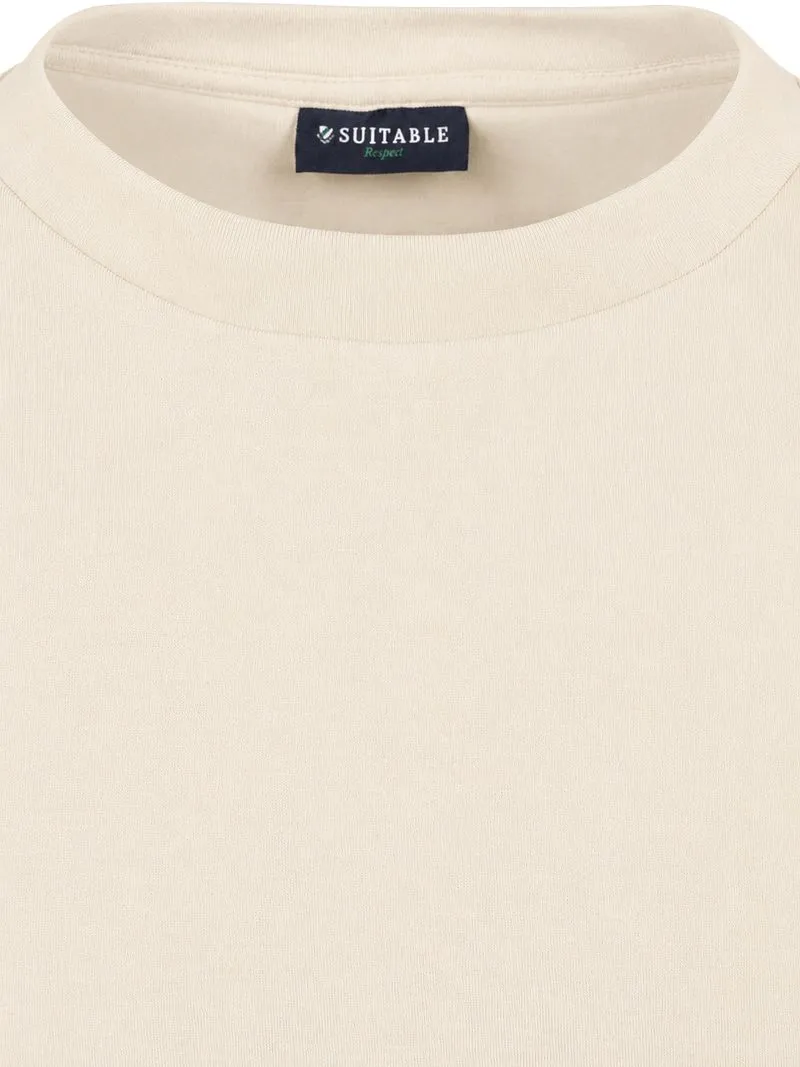 Suitable Suitable Rink T-Shirt Backprint Heavy Jersey Ecru - Größe M, Wollweiß, – Produktbild 4 von 5