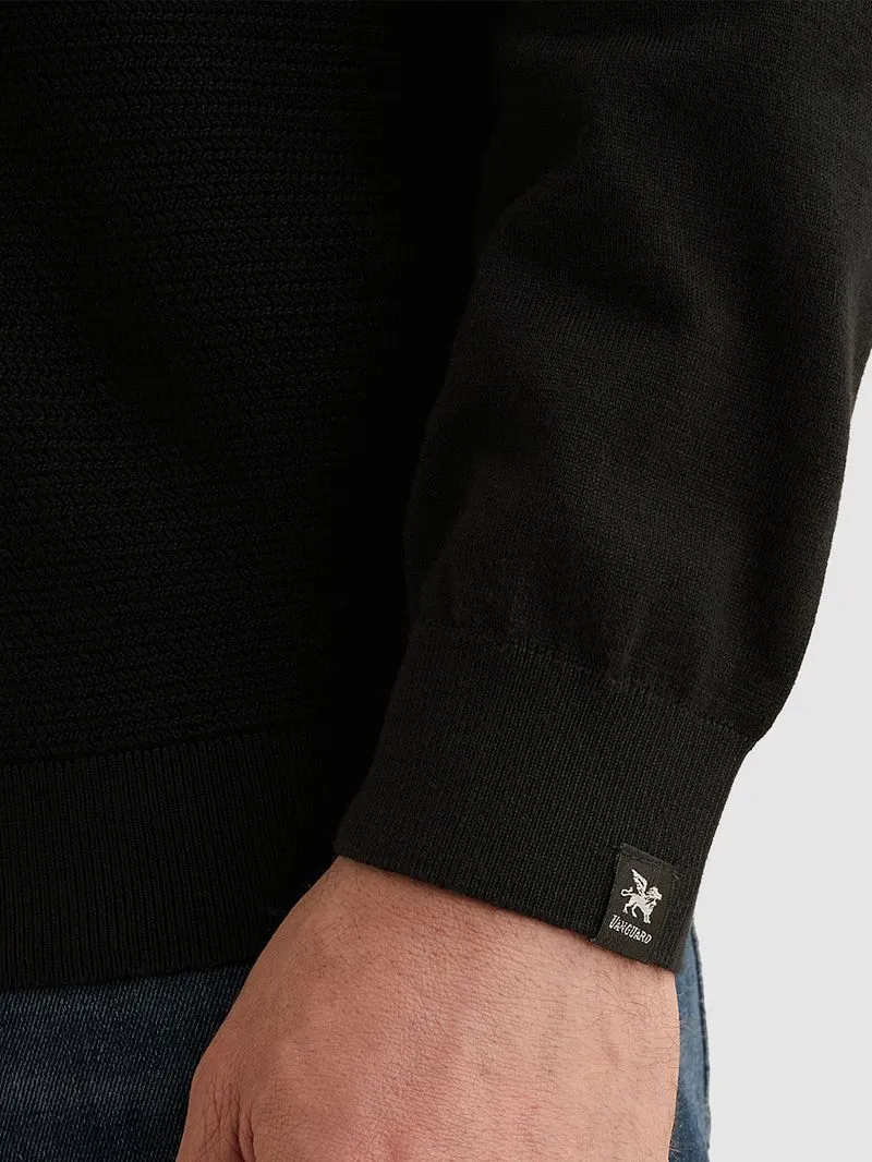 Vanguard Vanguard Strick-Pullover Turtle Schwarz - Größe 3XL, Schwarz, – Produktbild 4 von 5