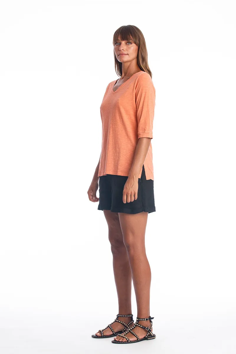 RAVENS VIEW IBIZA RAVENS VIEW IBIZA Damen vegan Top Lisa Aprikose, Orange, – Produktbild 1 von 2