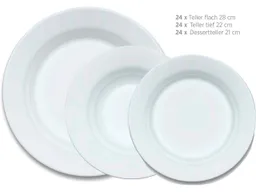 Mäser Mäser Geschirrset 72-tlg. "Marina" Porzellan – Produktbild 1 von 1