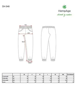 HempAge HempAge Schmal geschnittene Freizeithose Hanf/Biobaumwolle – Produktbild 1 von 1
