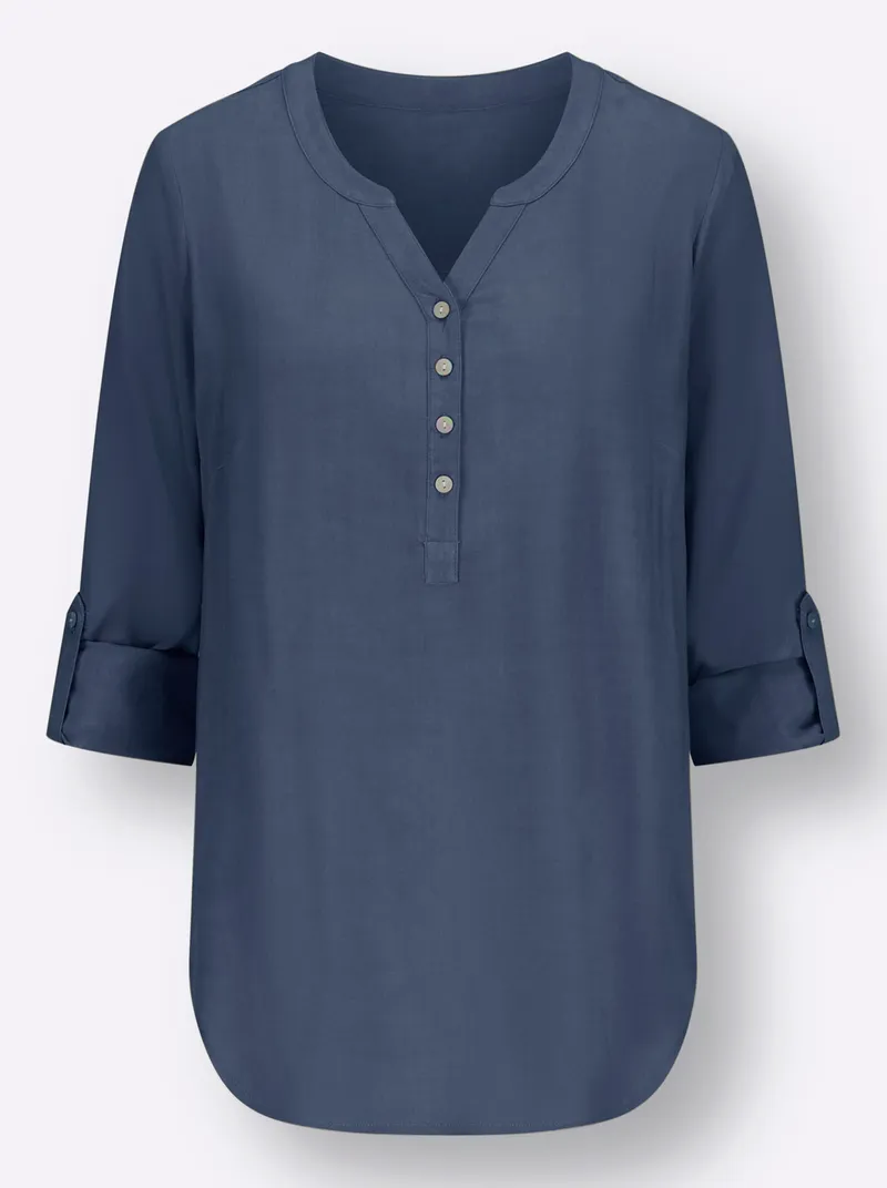 Witt Longbluse rauchblau, Rauchblau, – Produktbild 1 von 2