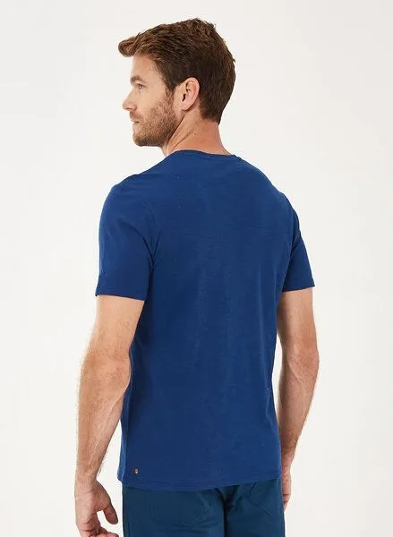 ORGANICATION ORGANICATION T-Shirt aus Bio-Baumwolle mit Print, Navy, – Produktbild 4 von 4