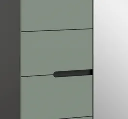 Inn.Furn Garderoben-Set Cooper, (Flurgarderobe in Salbei Grün und Basalt Grau, Set 3-teilig, ca. 160 x 190 cm), mit Soft-Close-Funktion – Produktbild 1 von 1