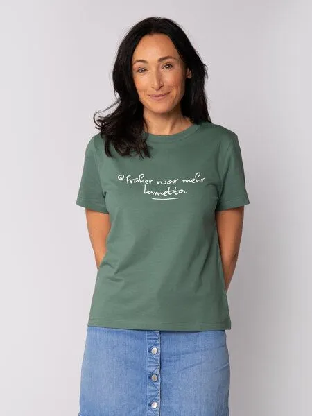 watapparel watapparel T-Shirt Frauen Früher war mehr Lametta, Green bay, – Produktbild 2 von 2