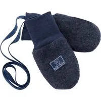 Pickapooh Pickapooh Baby und Kinder Fäustlinge Bio-Schurwolle Fleece marine Gr.1 (bis 9 Monate) – Produktbild 1 von 1