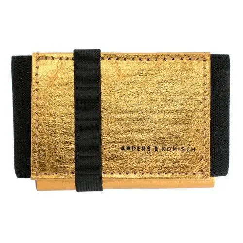 ANDERS & KOMISCH ANDERS & KOMISCH Kleines Portemonnaie mit Münzfach - A&K MINI CLASSIC, Gold, – Produktbild 5 von 6