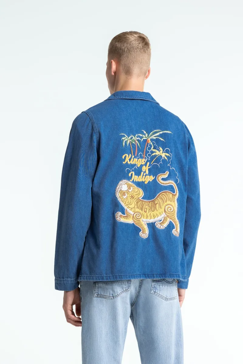 Kings Of Indigo Kings of Indigo Herren vegan Jacke Duncan Quennell Mid Sakujan Dunkelblau, Dunkelblau, – Produktbild 1 von 2