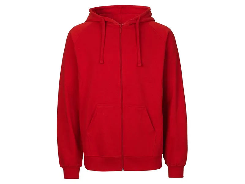Neutral Neutral® Herren Unisex College Hoodie Zoodie Hoody Kapuzenjacke Sweatjacke, Rot, – Produktbild 1 von 4