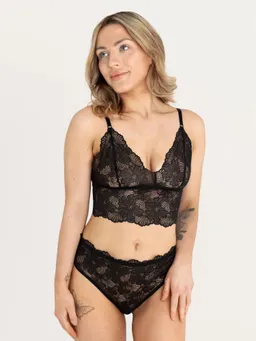 erlich textil erlich textil Classy Lace Bralette, bügelloses Bustier mit Spitze aus weichem recyceltem Polyamid, made in Europe – Produktbild 1 von 1