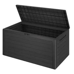 Casaria® Gartenbox Woody 280L Anthrazit Holzoptik wasserdicht – Produktbild 1 von 1