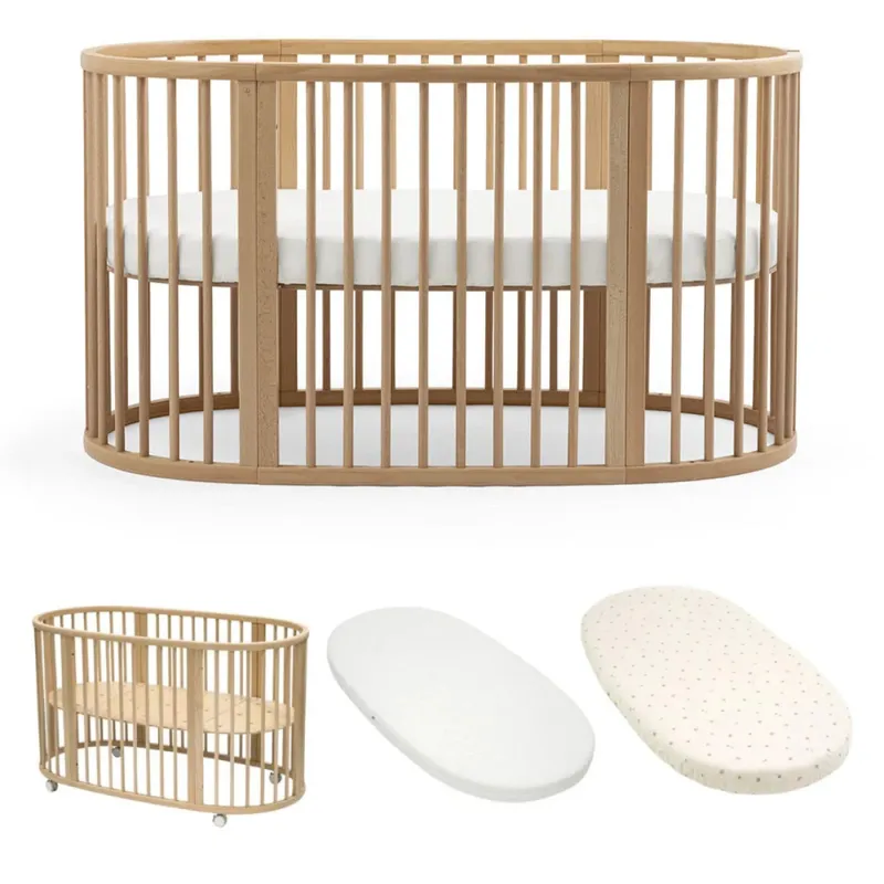 Stokke Stokke Sleepi Betten-Set mit Matratze und Spannbettlaken - Natural - Ecru, Natural - ecru, – Produktbild 1 von 1