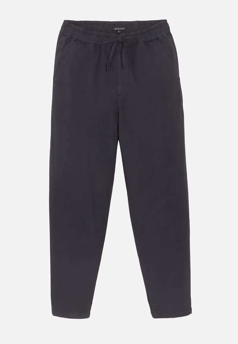 recolution Recolution Damen vegan Jogginghose Chino Kale Dark Navy, Extra dunkelblau, – Produktbild 1 von 2
