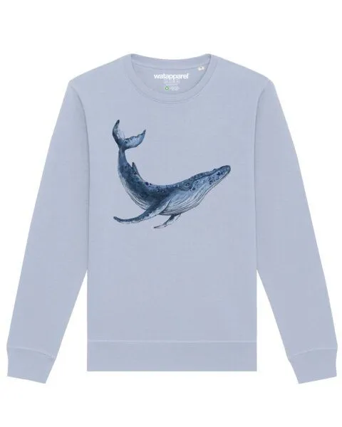 watapparel watapparel Sweatshirt Unisex Wal, Serene blue, – Produktbild 1 von 4