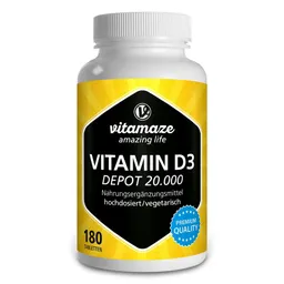 vitamaze vitamaze Vitamin D3 Depot 20.000 i.E. hochdosiert – Produktbild 1 von 1