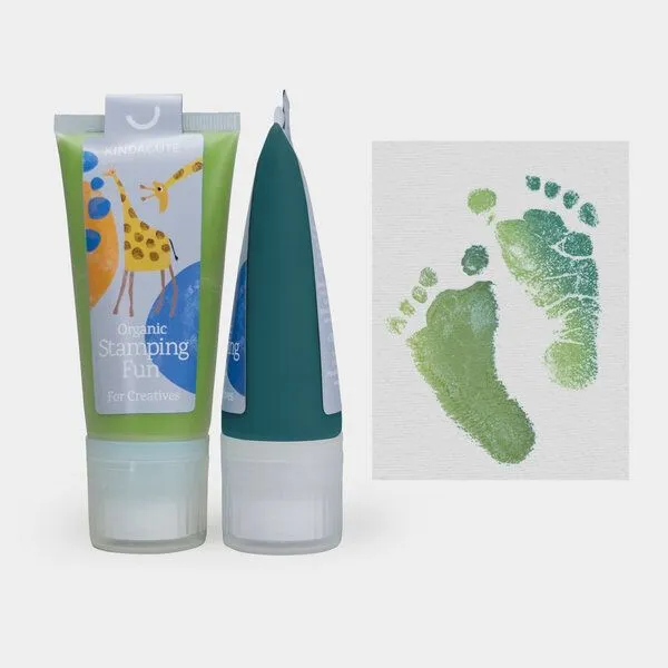 KINDACUTE KINDACUTE Bio Stempelspaß für Babys & Kids 2Choose, Lime time (pistaccio & smaragd, – Produktbild 1 von 4