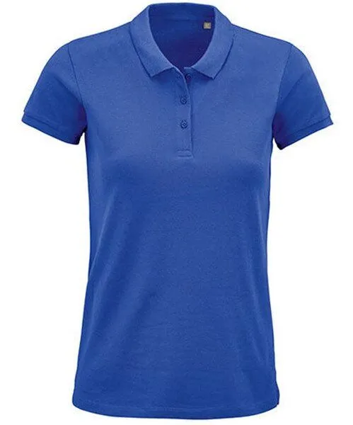 Sol's Sol's Damen Polo Shirt Kurzarm Bio - Baumwolle, Royal blau, – Produktbild 1 von 4
