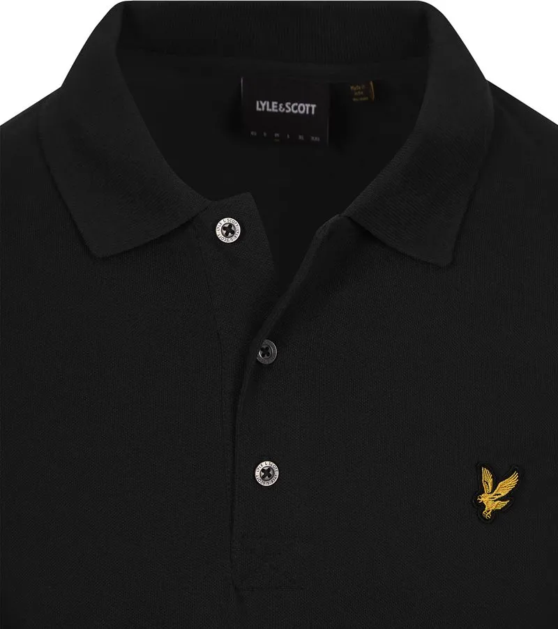 Lyle and Scott Lyle and Scott Longsleeve Polo Schwarz - Größe XL, Schwarz, – Produktbild 3 von 4