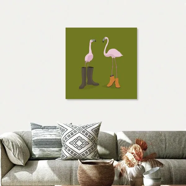Photocircle Photocircle Poster / Leinwandbild - Fashion Flamingos – Produktbild 4 von 4