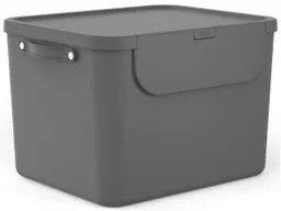 rotho rotho Abfallbehälter "ALBULA" aus Recyclingkunststoff, 55 l, anthrazit – Produktbild 1 von 1