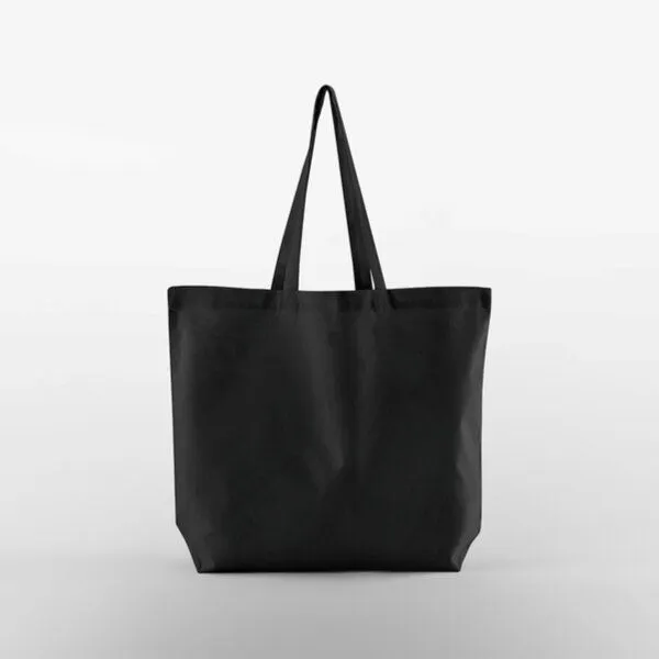 Westford Mill Westford Mill große Baumwolltasche Shopper Einkaufstasche Maxi, Schwarz, – Produktbild 1 von 2
