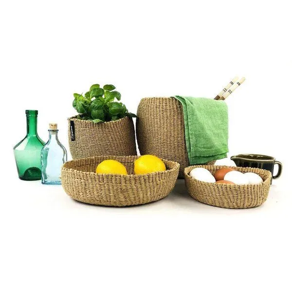 Mifuko Mifuko KIONDO Körbe XS - Sisal/Papier Aufbewahrungs- & Pflanzkorb, Braun, – Produktbild 1 von 4