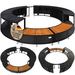 Casaria® Polyrattan Pool Rahmen für LAY-Z-SPA – Produktbild 1 von 1