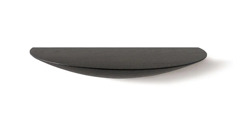 Home affaire Wandregal Drop, Regal, Wandboard, Ablage, 1-tlg., Breite 30 cm, Massivholz, FSC®-zertifiziert, Schwarz, – Produktbild 4 von 5