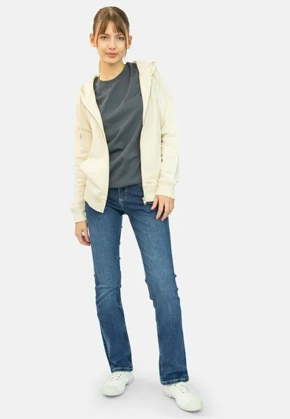 TORLAND TORLAND Basic Zip-Hoodie CONNECTOR, Weiß (natural raw), – Produktbild 3 von 4