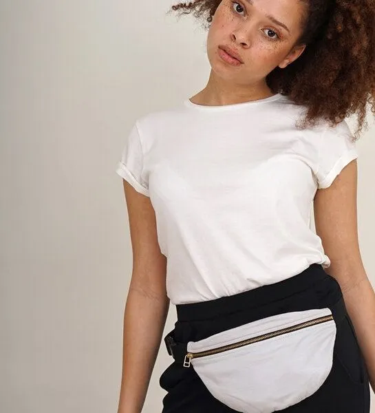 Lena Schokolade Lena Schokolade Hipbag aus Bio-Baumwolle, Steingrau, – Produktbild 3 von 4