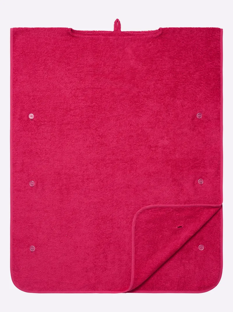 wäschepur Bade-Poncho, Pink, – Produktbild 3 von 3