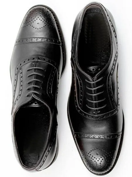 Will's Vegan Shop Will's Vegan Shop Goodyear Welt Brogues Schwarz Herren, Schwarz, – Produktbild 1 von 1