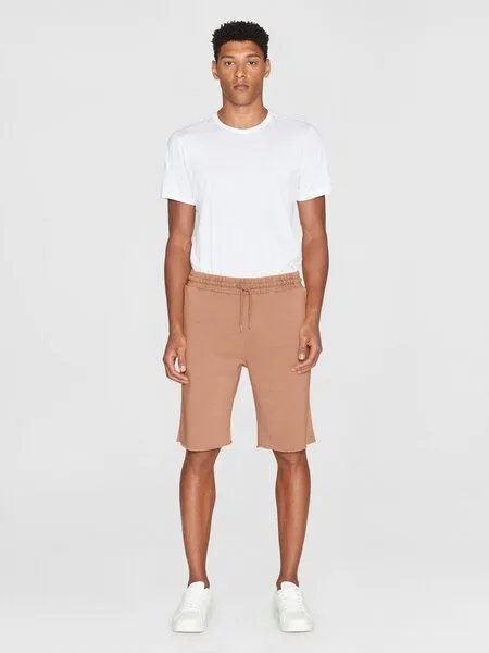 KnowledgeCotton Apparel KnowledgeCotton Apparel Sweatshorts BIRCH aus Bio-Baumwolle, Braun (chocolate malt), – Produktbild 3 von 4