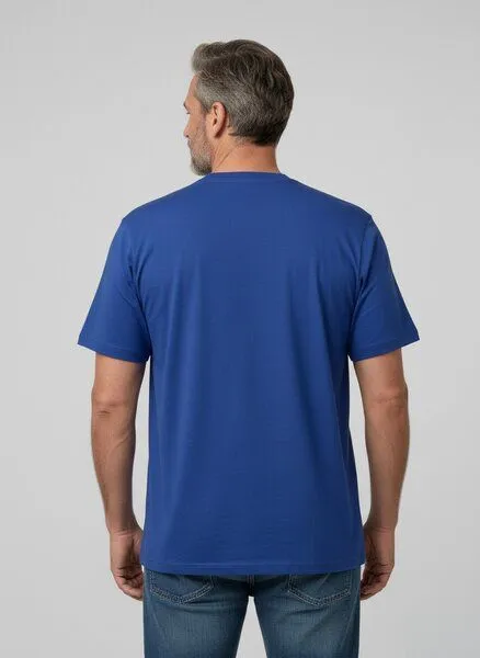 UNIPOLAR UNIPOLAR Basic T-Shirt Modell: Creative, Worker blue, – Produktbild 2 von 2