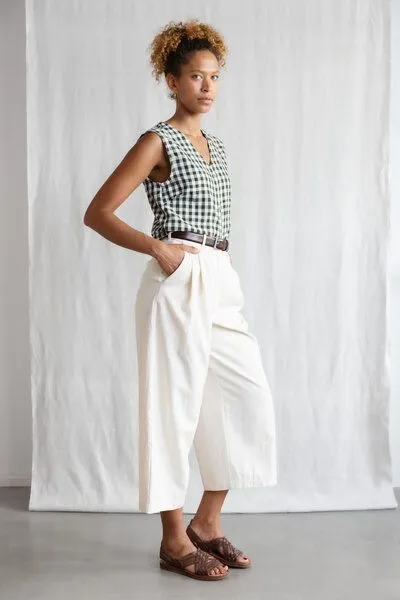 Jyoti - Fair Works Jyoti - Fair Works Bio-Baumwoll Culotte Awasi Ecru, Ecru, – Produktbild 2 von 4