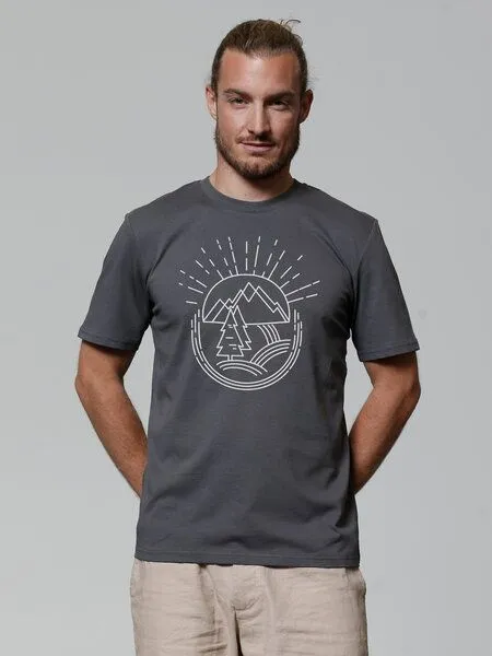 watapparel watapparel T-Shirt Natur ist schön, Anthracite, – Produktbild 2 von 3