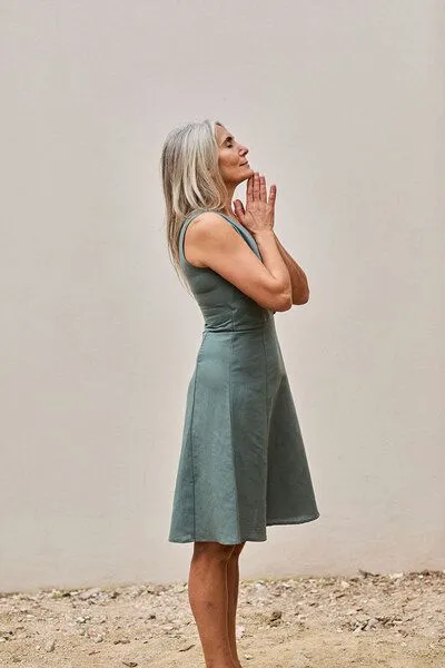 TIRALAHILACHA TIRALAHILACHA Fara Dress, Blau, – Produktbild 4 von 4