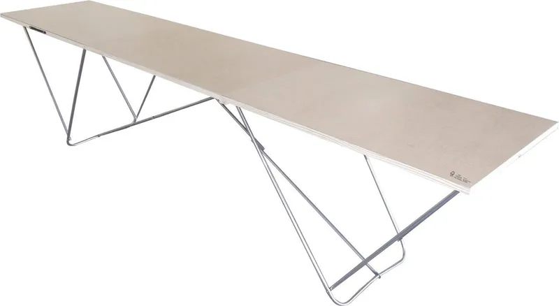 Nespoli Nespoli Tapeziertisch Nespoli Holz-Tapeziertisch 300 x 60 x 72 cm, Silberfarben, – Produktbild 1 von 1