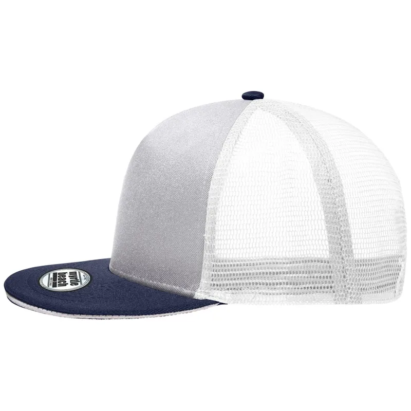 Myrtle Beach myrtle beach Stylische Mesh Cap MB6636 light-grey/navy – Produktbild 1 von 1
