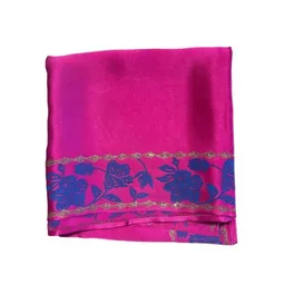 HeritageModa HeritageModa Maharani Pink Royal Seide Luxus-Quadratschal – Produktbild 1 von 1