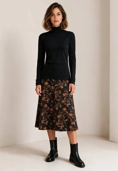 LANA Organic LANA Organic Rollkragenpullover, Modell Anna, Schwarz, – Produktbild 2 von 4