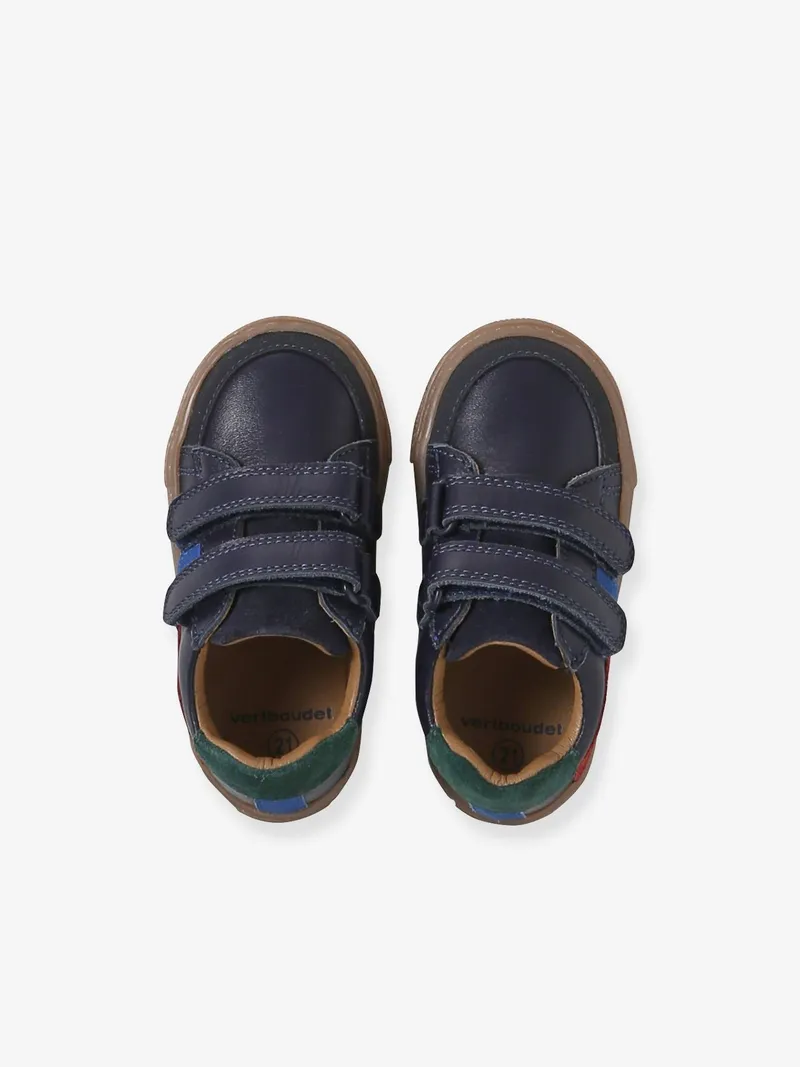 Vertbaudet Baby Klett-Sneakers, Marine, – Produktbild 4 von 4