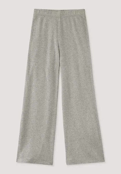 hessnatur hessnatur Rib Hose Relaxed aus Bio Baumwolle, Hellgrau, – Produktbild 1 von 1