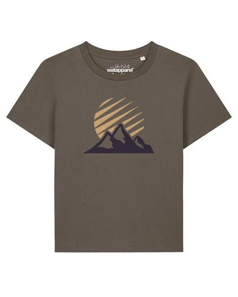 watapparel watapparel T-Shirt Frauen Mountain and Sun, Mocha, – Produktbild 1 von 2