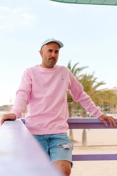 Trendsplant Antonyo Marest x Trendsplant Essential Sweatshirt Gum Pink, Rosa, – Produktbild 3 von 3