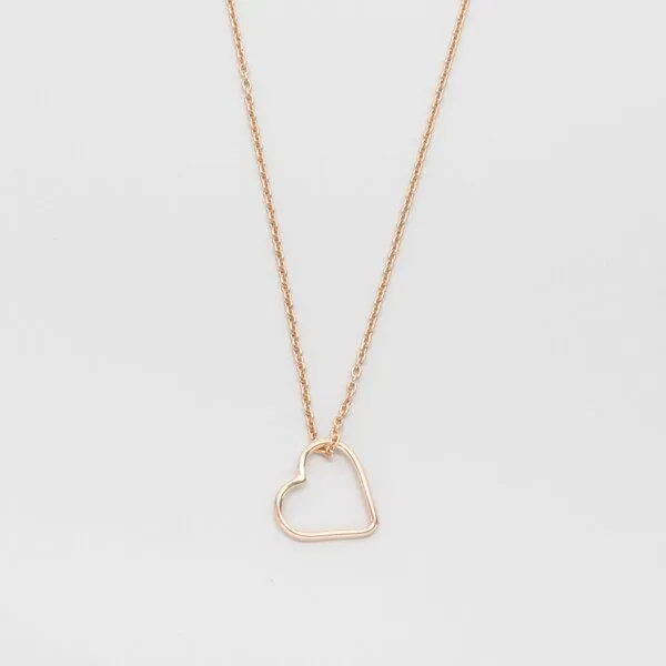fejn jewelry fejn jewelry Kette 'open heart', Rotgold, – Produktbild 1 von 2