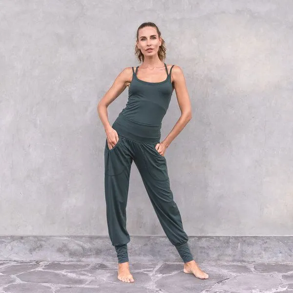 Jaya Jaya JANE UNI - Damen - Top für Yoga aus Biobaumwolle, Forest/grün, – Produktbild 3 von 4